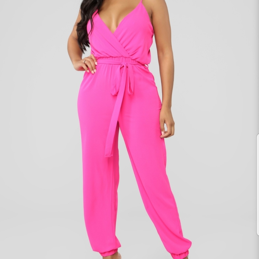 Fashion Nova Avalon Jogger Jumpsuit